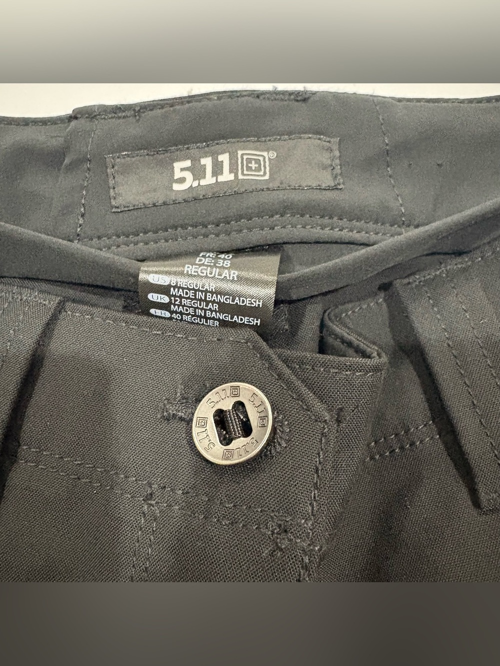 5.11 Tactical Stryke Pants Womens 8 Regular Black Flex Tac Cargo Ripstop - Picture 3 of 10